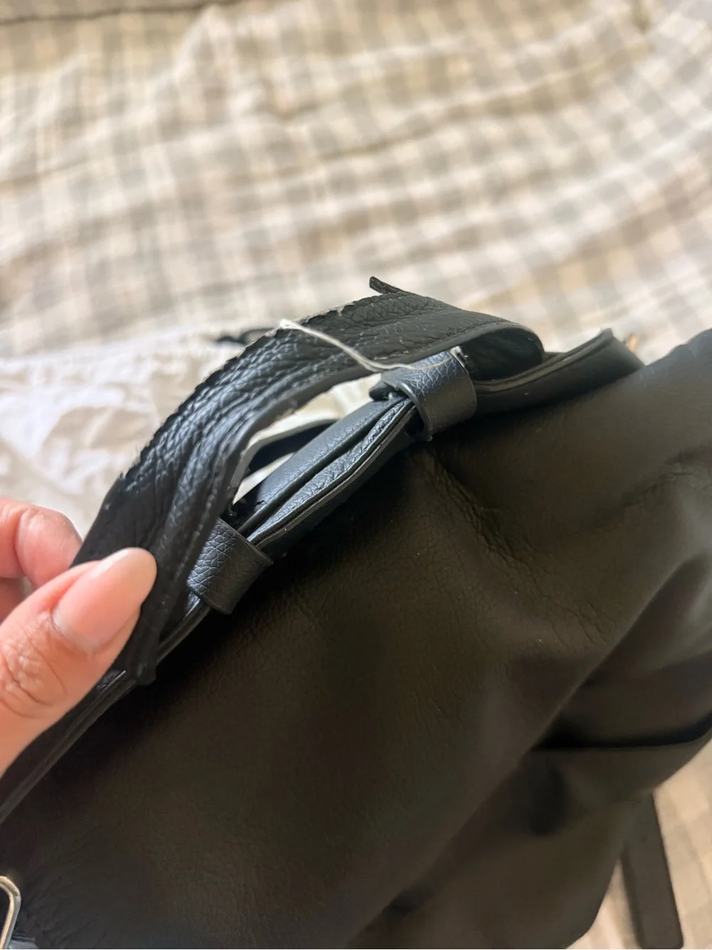 Mina Baie Vegan Leather Diaper Bag (older Model)